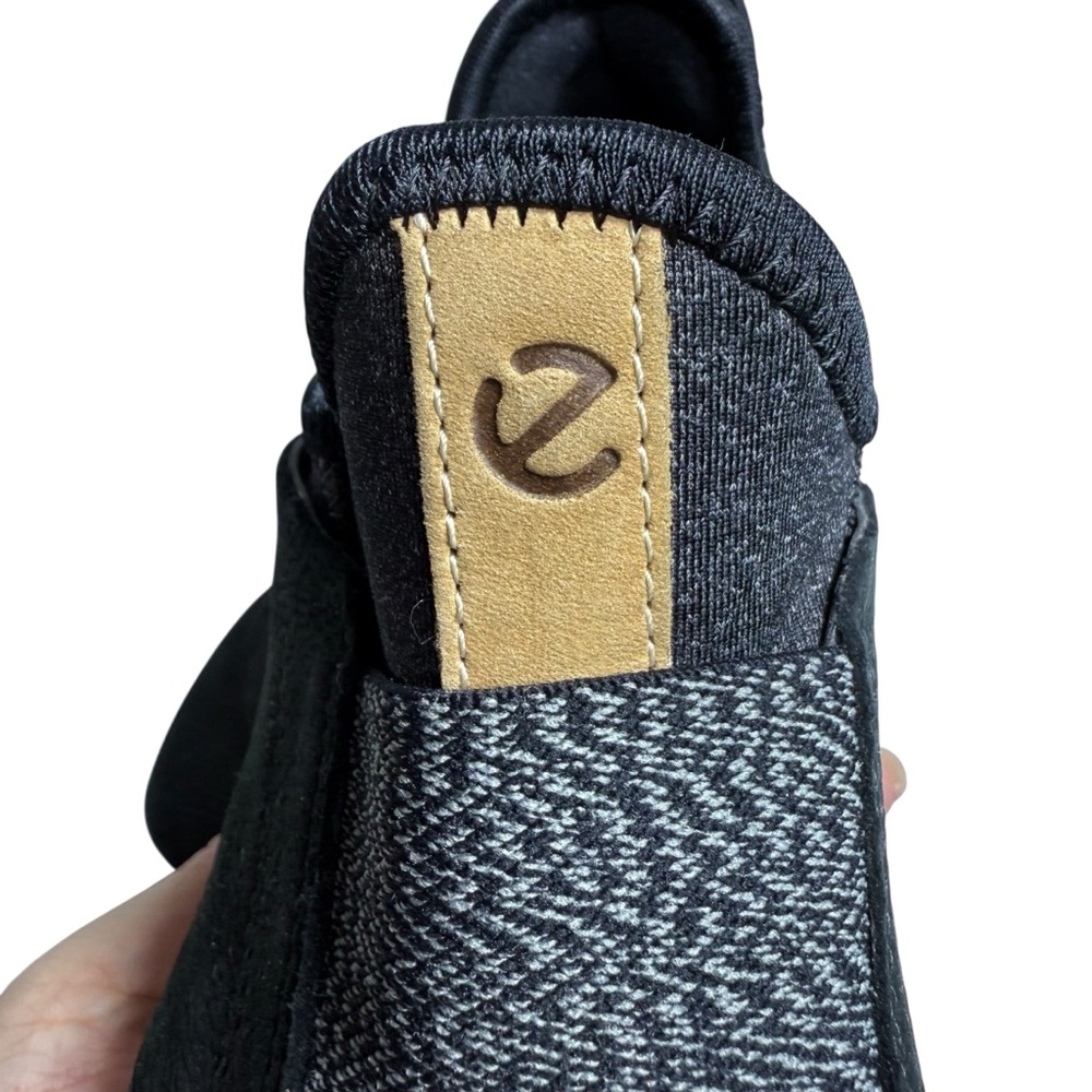 Ecco Yak Leather Slip-On Biom Sneakers | Black | Size 7.5M - Picture 7 of 12